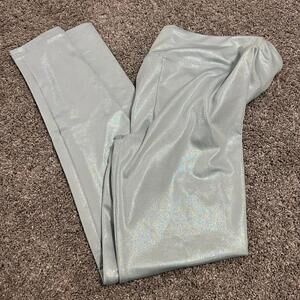 Children’s Place Girls Sea Foam Green Sparkly Leggings size XL NWT